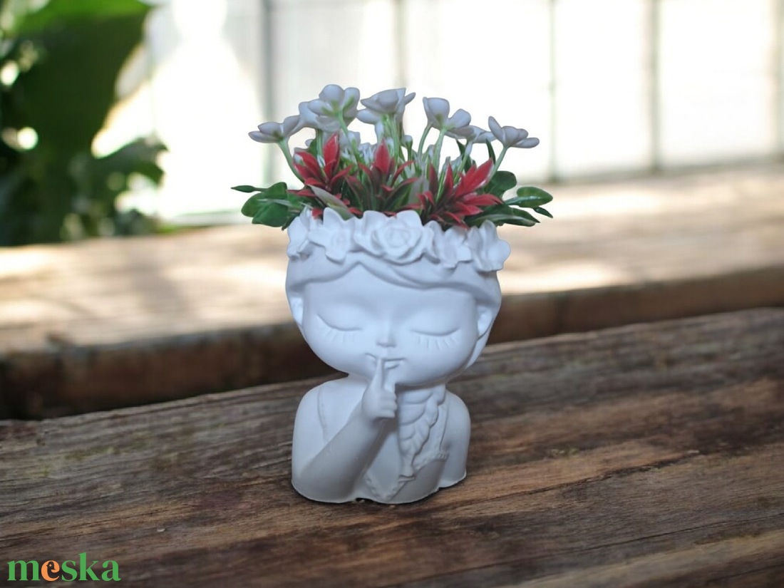 Kerámia kaspó  - otthon & életmód - dekoráció - asztal és polc dekoráció - asztaldísz - Meska.hu