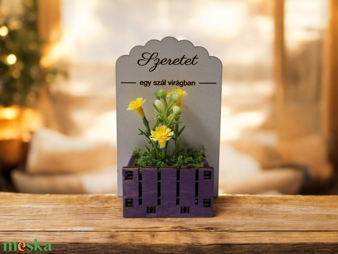 Asztaldísz/ hűtőmágnes / nőnapra / anyák napjára / pedagógus napra  - otthon & életmód - dekoráció - asztal és polc dekoráció - asztaldísz - Meska.hu