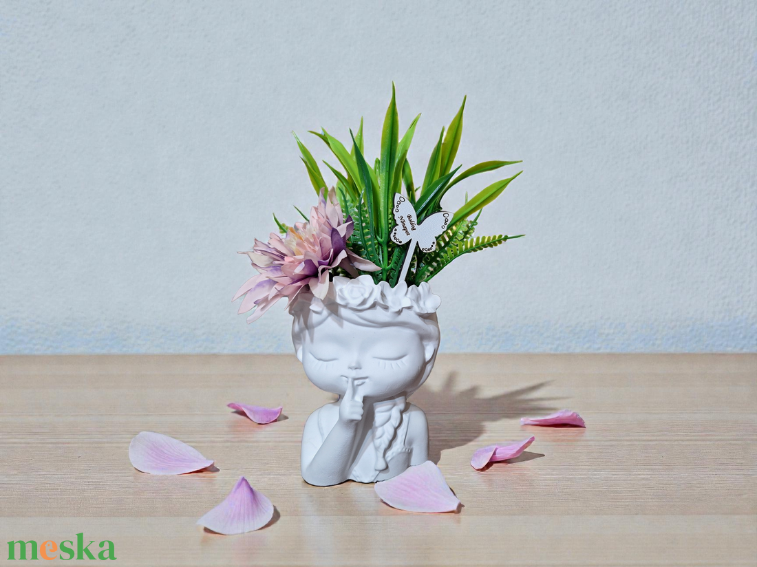 Kerámia kaspó  - otthon & életmód - virágdekoráció - virágdíszek - virágdísz kaspóban - Meska.hu