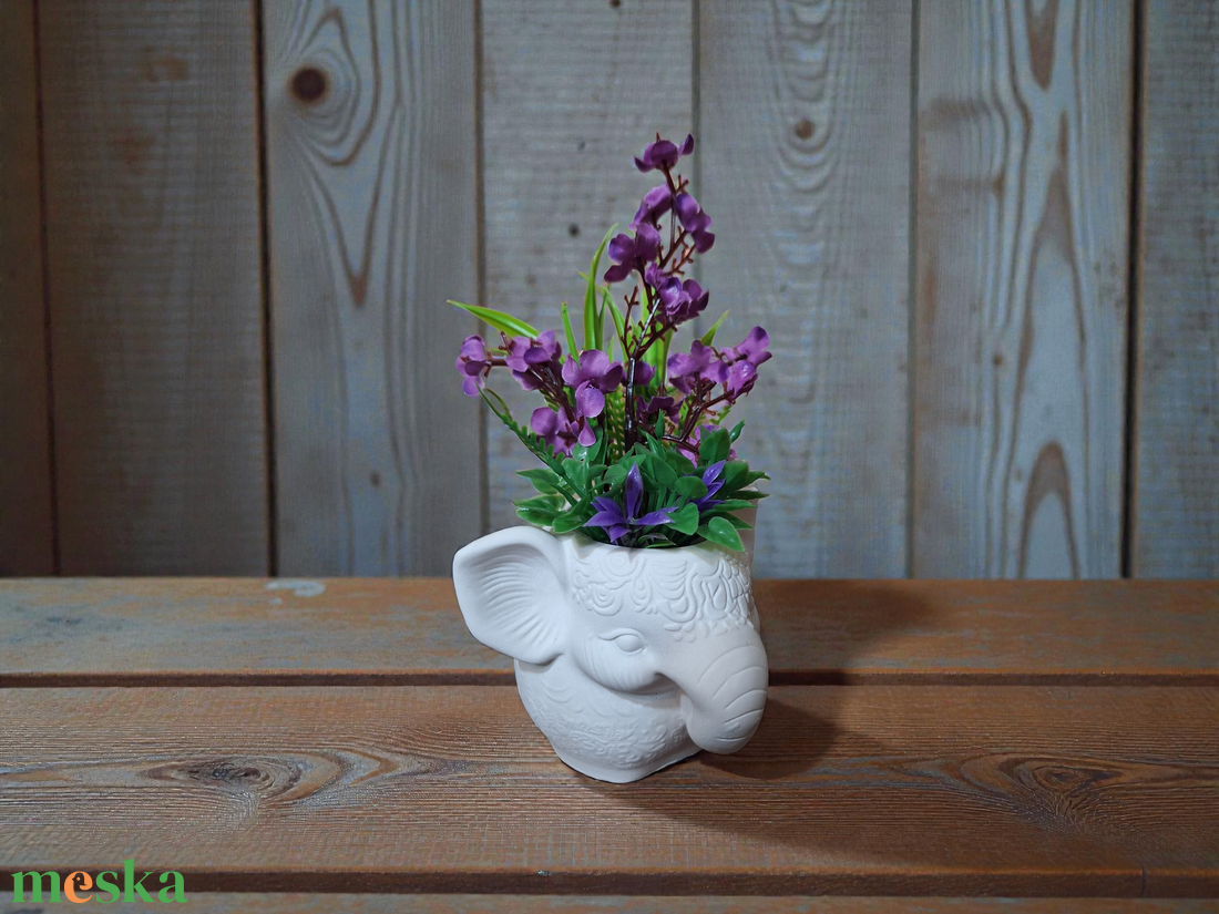 Elefántos kaspó - otthon & életmód - virágdekoráció - virágdíszek - virágdísz kaspóban - Meska.hu