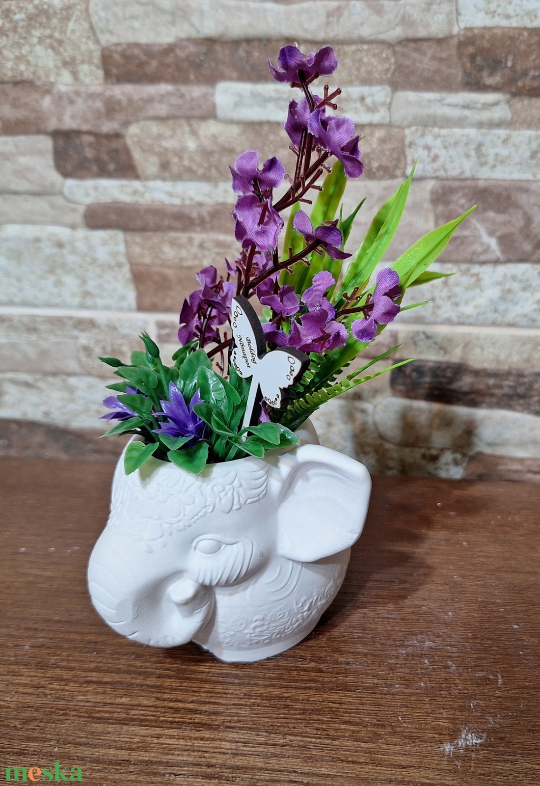 Elefántos kaspó - otthon & életmód - virágdekoráció - virágdíszek - virágdísz kaspóban - Meska.hu