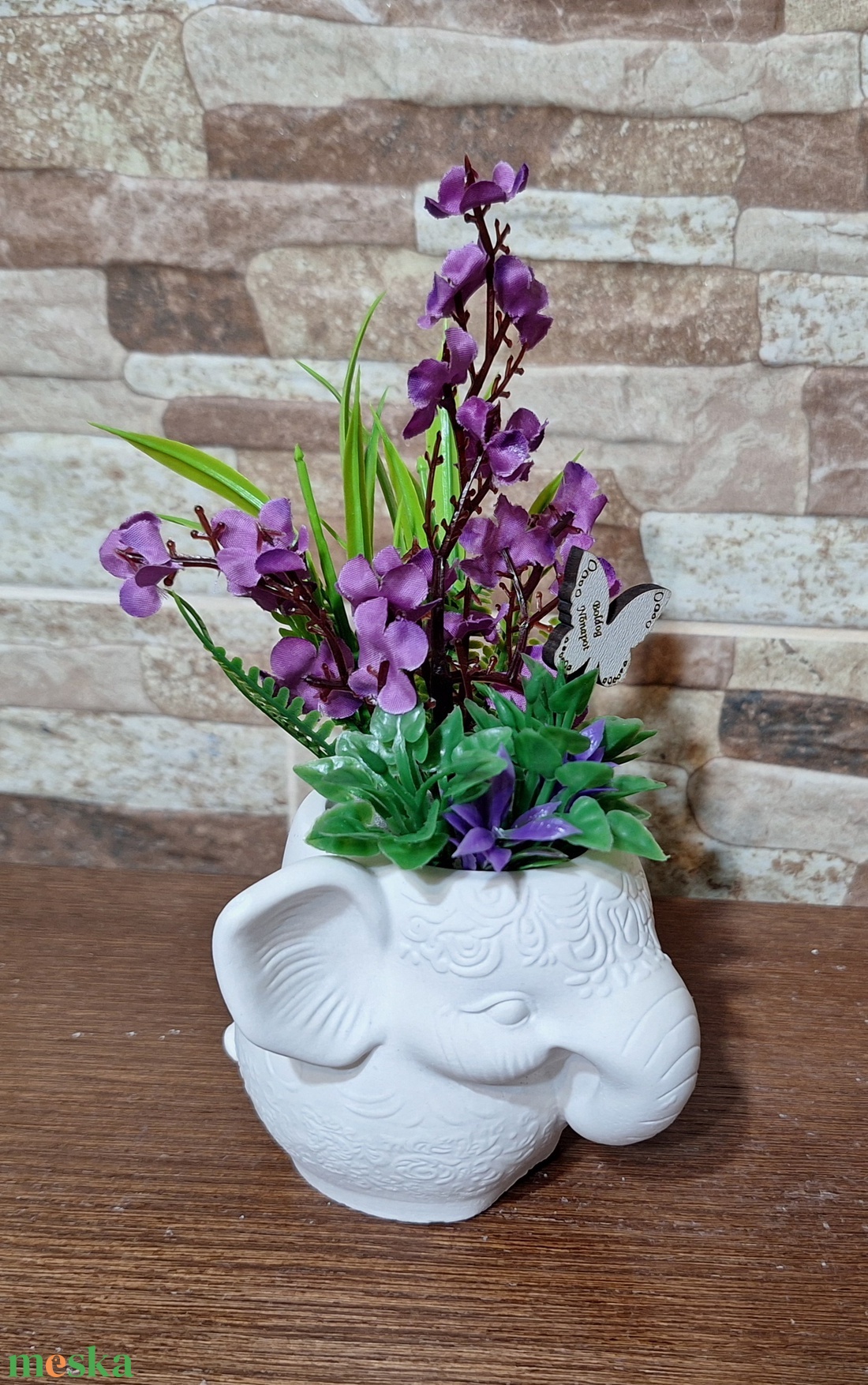 Elefántos kaspó - otthon & életmód - virágdekoráció - virágdíszek - virágdísz kaspóban - Meska.hu