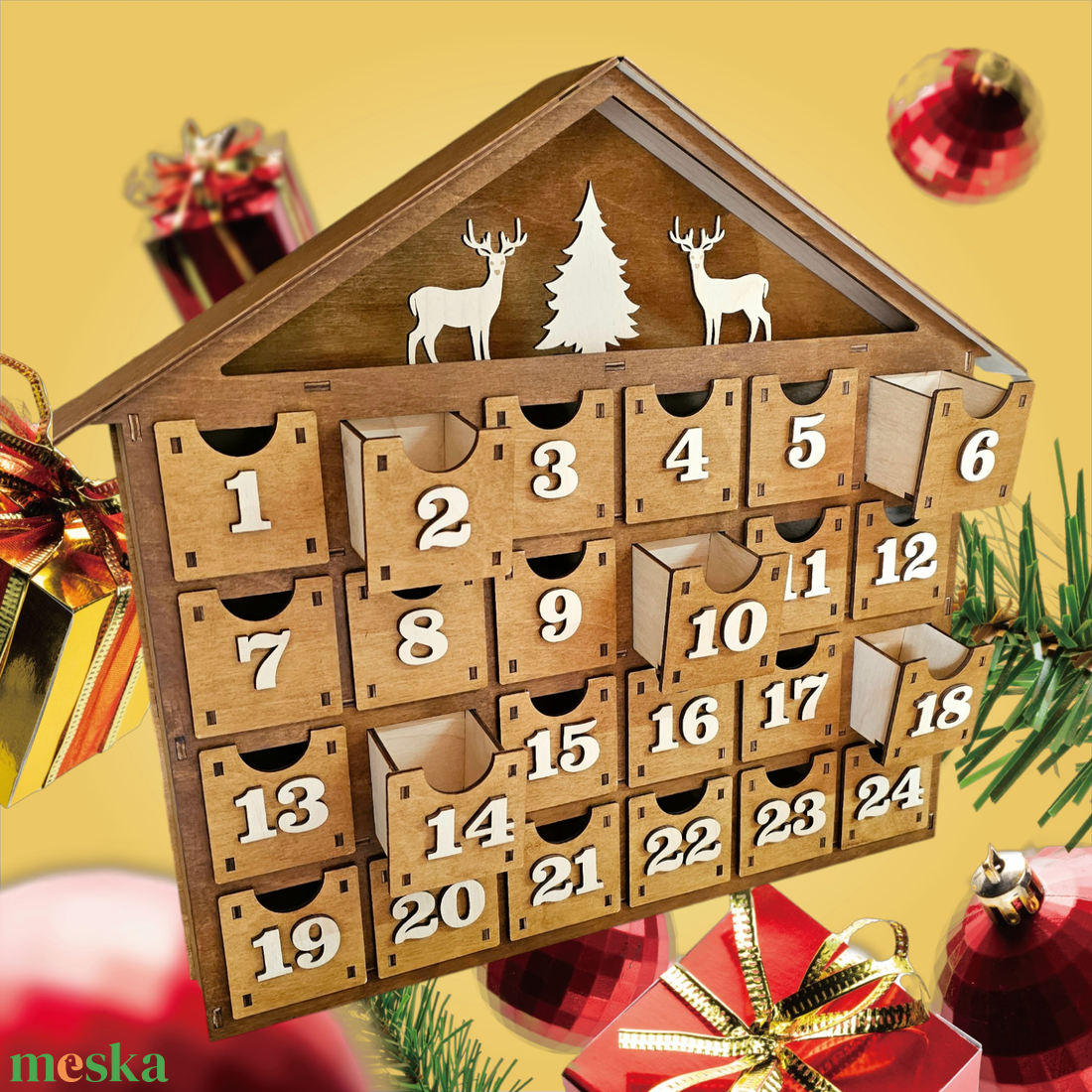Adventi kalendárium  - karácsony - adventi díszek - adventi naptár - Meska.hu