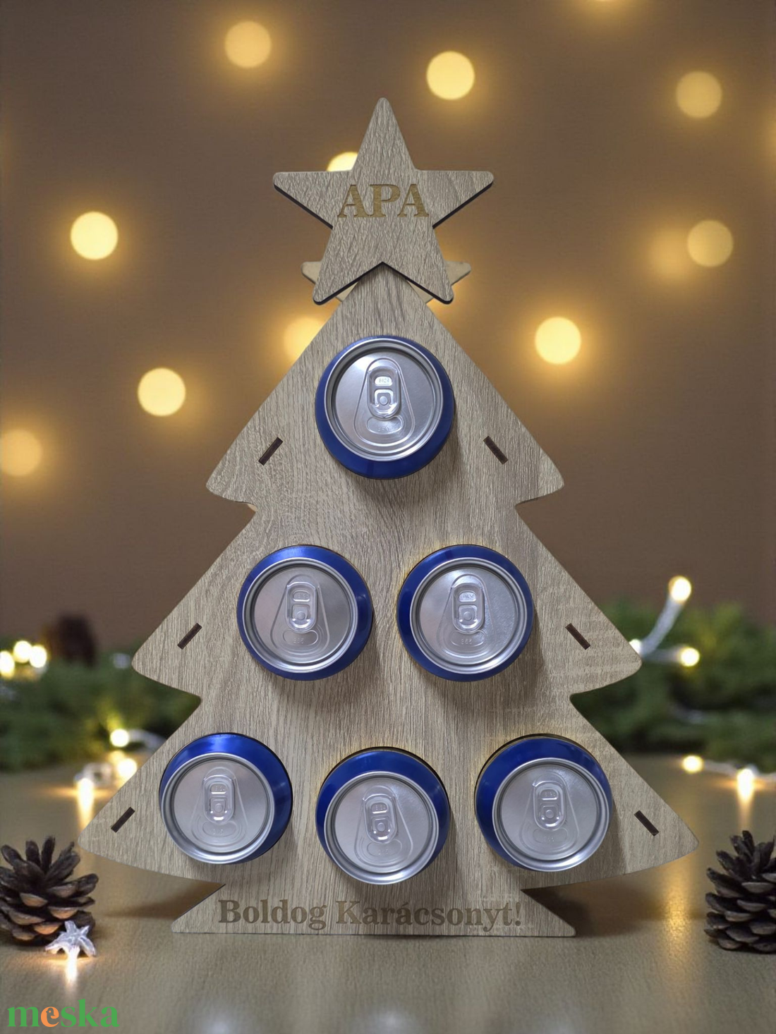 Sörtartó karácsonyfa - otthon & életmód - konyhafelszerelés, tálalás - italos kellékek - sörtartó - Meska.hu
