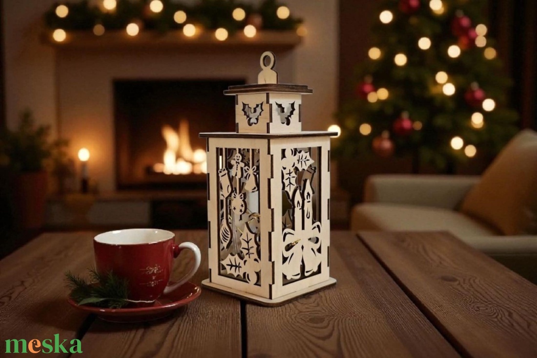  Karácsonyi lámpás - karácsony - karácsonyi lakásdekoráció - karácsonyi fénydekoráció - Meska.hu