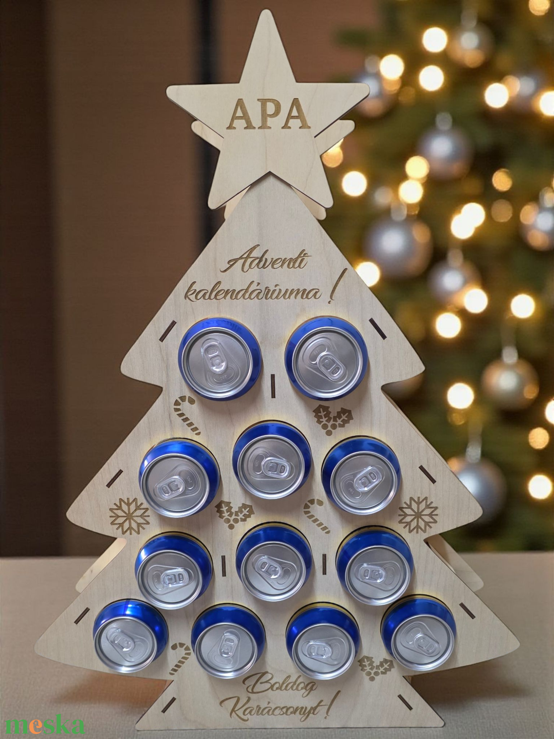 Sörtartó karácsonyfa - otthon & életmód - konyhafelszerelés, tálalás - italos kellékek - sörtartó - Meska.hu