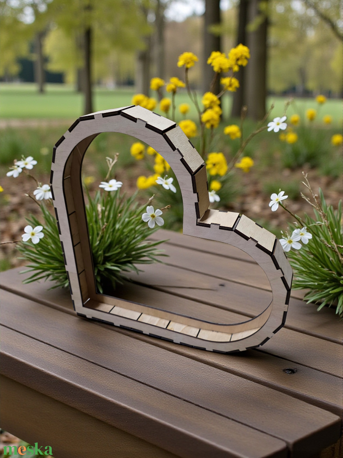 Szív alakú díszíthető alap - kellékek & szerszámok - hobby fa alapanyag - egyéb fatermék - Meska.hu