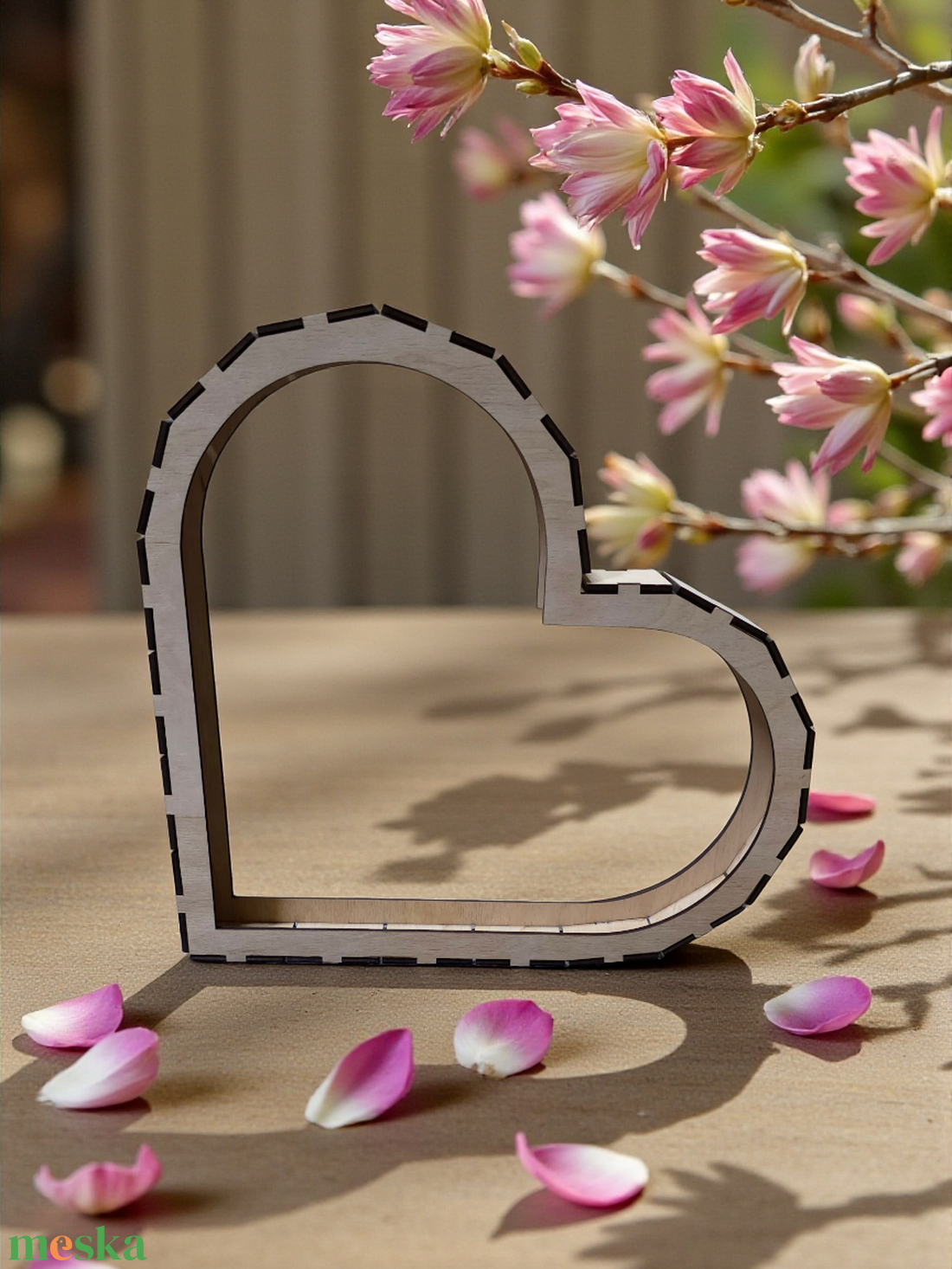 Szív alakú díszíthető alap - kellékek & szerszámok - hobby fa alapanyag - egyéb fatermék - Meska.hu