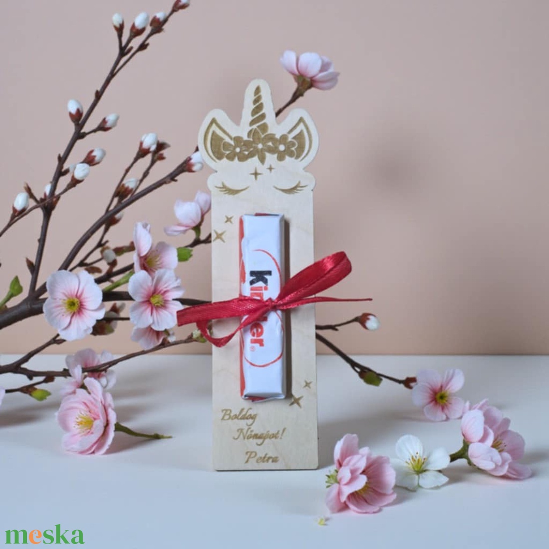 Nőnapi csokitartó - otthon & életmód - papír, írószer - ajándékozás kellékei - ajándékkísérő - Meska.hu
