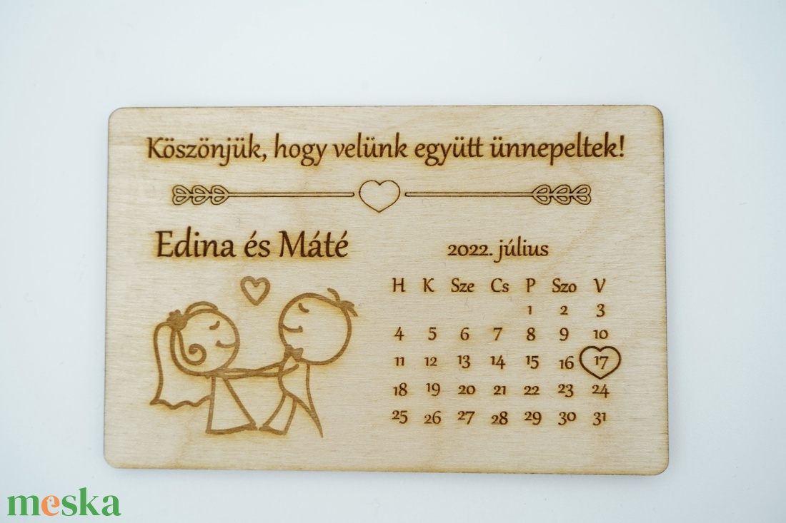 Naptáras gravírozott fa köszönőajándék, hűtőmágnes - esküvő - emlék & ajándék - köszönőajándék - Meska.hu Naptáras gravírozott fa köszönőajándék, hűtőmágnes - esküvő - emlék & ajándék - köszönőajándék - Meska.hu