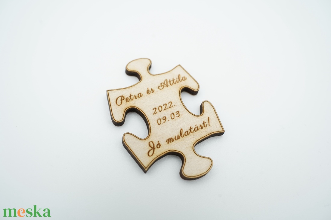 Puzzle, fa gravírozott köszönőajándék, hűtőmágnes - esküvő - emlék & ajándék - köszönőajándék - Meska.hu Puzzle, fa gravírozott köszönőajándék, hűtőmágnes - esküvő - emlék & ajándék - köszönőajándék - Meska.hu