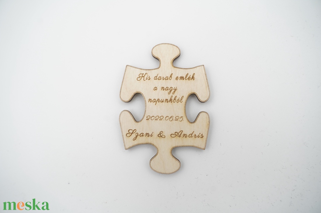 Puzzle, fa gravírozott köszönőajándék, hűtőmágnes - esküvő - emlék & ajándék - köszönőajándék - Meska.hu Puzzle, fa gravírozott köszönőajándék, hűtőmágnes - esküvő - emlék & ajándék - köszönőajándék - Meska.hu