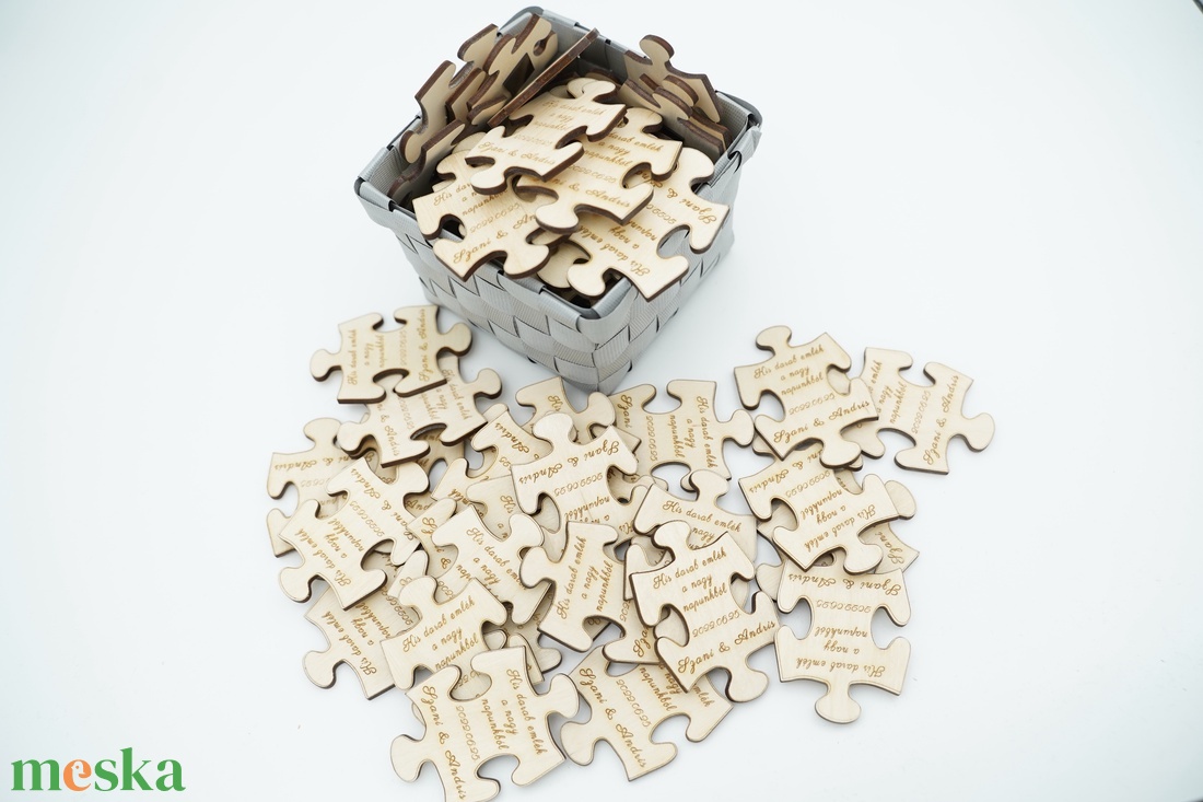 Puzzle, fa gravírozott köszönőajándék, hűtőmágnes - esküvő - emlék & ajándék - köszönőajándék - Meska.hu Puzzle, fa gravírozott köszönőajándék, hűtőmágnes - esküvő - emlék & ajándék - köszönőajándék - Meska.hu