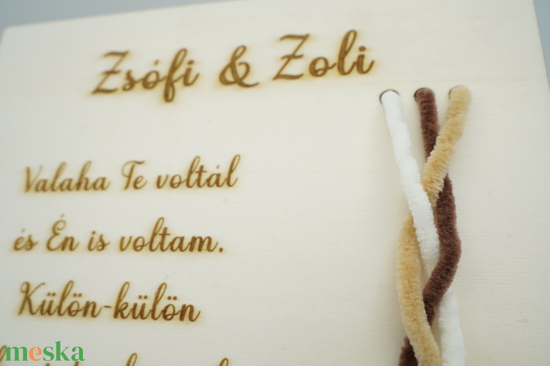 Egyedi fa tábla kötélceremóniára - esküvő - emlék & ajándék - nászajándék - ceremónia szett - Meska.hu Egyedi fa tábla kötélceremóniára - esküvő - emlék & ajándék - nászajándék - ceremónia szett - Meska.hu