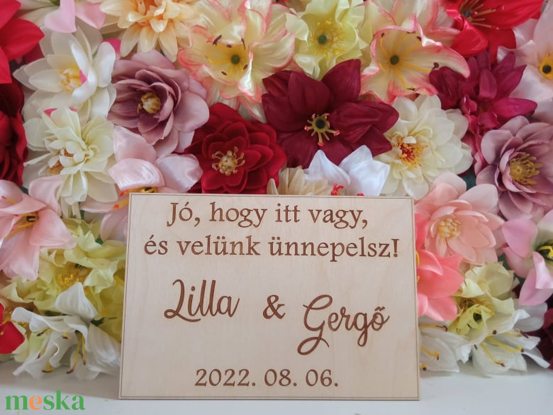 Üdvözlő tábla fából, gravírozva - esküvő - dekoráció - tábla & jelzés - Meska.hu Üdvözlő tábla fából, gravírozva - esküvő - dekoráció - tábla & jelzés - Meska.hu