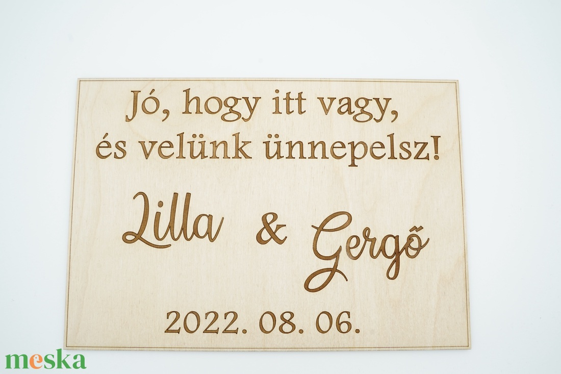 Üdvözlő tábla fából, gravírozva - esküvő - dekoráció - tábla & jelzés - Meska.hu Üdvözlő tábla fából, gravírozva - esküvő - dekoráció - tábla & jelzés - Meska.hu