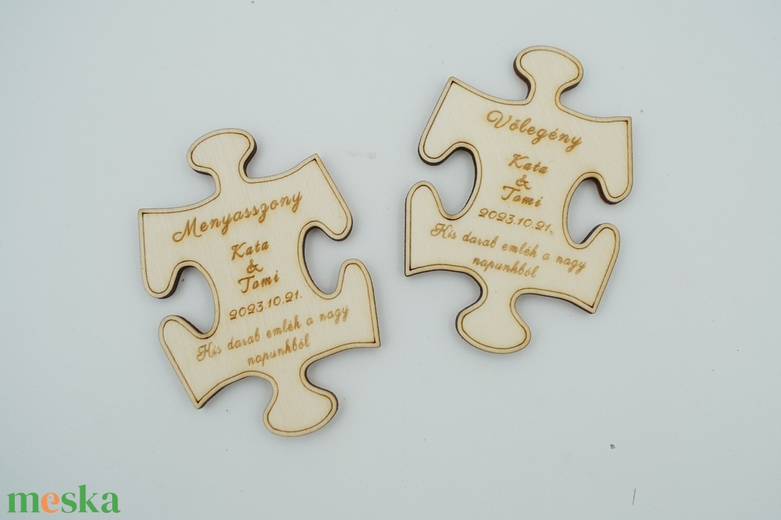Puzzle, fa gravírozott köszönőajándék, hűtőmágnes - esküvő - emlék & ajándék - köszönőajándék - Meska.hu Puzzle, fa gravírozott köszönőajándék, hűtőmágnes - esküvő - emlék & ajándék - köszönőajándék - Meska.hu