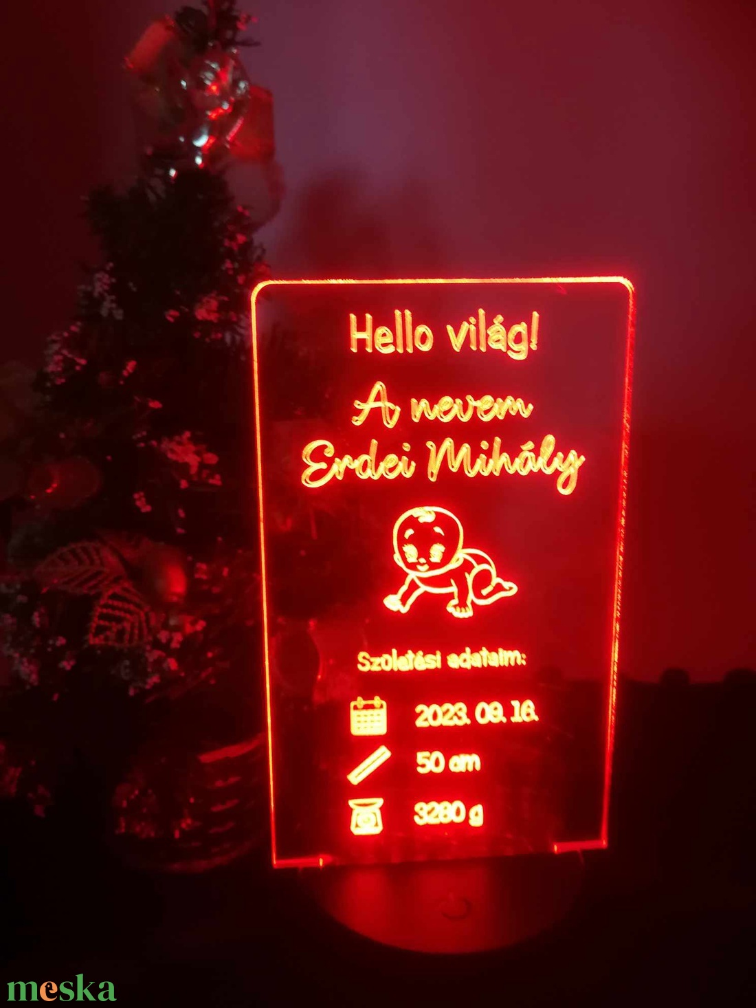 Babaköszöntő 3 D-s LED lámpa, 7 színű - otthon & életmód - babaszoba, gyerekszoba - babaszoba dekoráció - Meska.hu Babaköszöntő 3 D-s LED lámpa, 7 színű - otthon & életmód - babaszoba, gyerekszoba - babaszoba dekoráció - Meska.hu