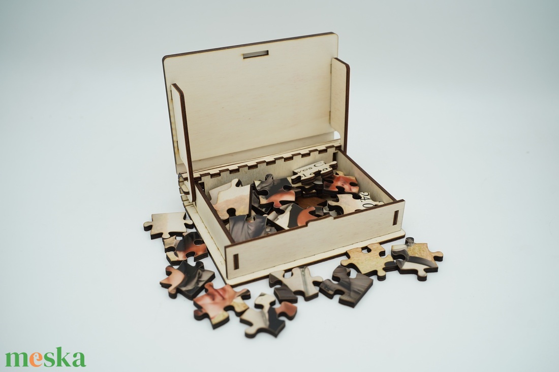 Tanú felkérő fényképes fa puzzle, akár gravírozott fa dobozban/vászontasakban - játék & sport - puzzle - forma puzzle - Meska.hu