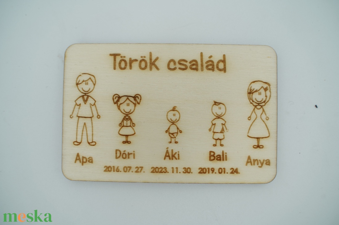 Családi táblácska, hűtőmágnes, akár Apák napjára is - esküvő - emlék & ajándék - köszönőajándék - Meska.hu Családi táblácska, hűtőmágnes, akár Apák napjára is - esküvő - emlék & ajándék - köszönőajándék - Meska.hu
