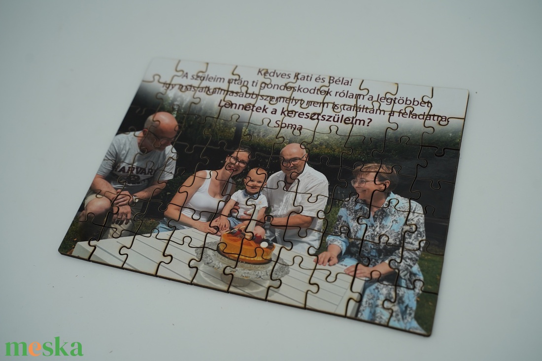 Keresztszülő felkérő fényképes fa puzzle, akár gravírozott fa dobozban/vászontasakban - játék & sport - puzzle - forma puzzle - Meska.hu Keresztszülő felkérő fényképes fa puzzle, akár gravírozott fa dobozban/vászontasakban - játék & sport - puzzle - forma puzzle - Meska.hu