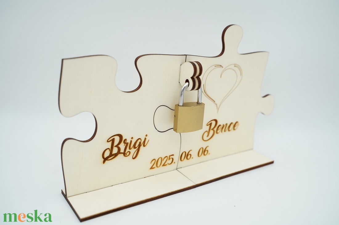 Puzzle lakatceremónia szett talppal - esküvő - emlék & ajándék - nászajándék - ceremónia szett - Meska.hu Puzzle lakatceremónia szett talppal - esküvő - emlék & ajándék - nászajándék - ceremónia szett - Meska.hu
