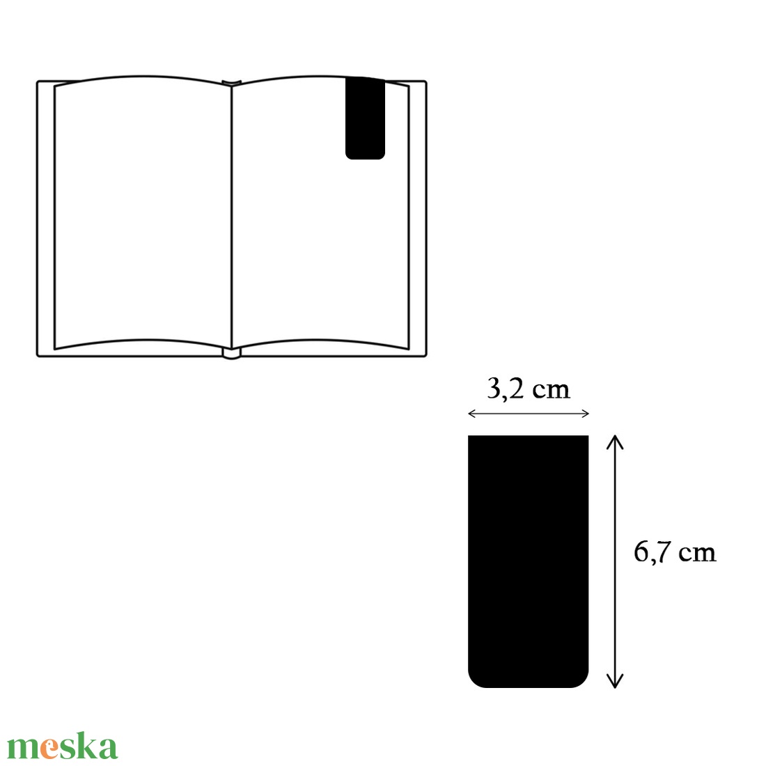 Mágneses könyvjelző többféle mintával - könyv & zene - könyvjelző - Meska.hu