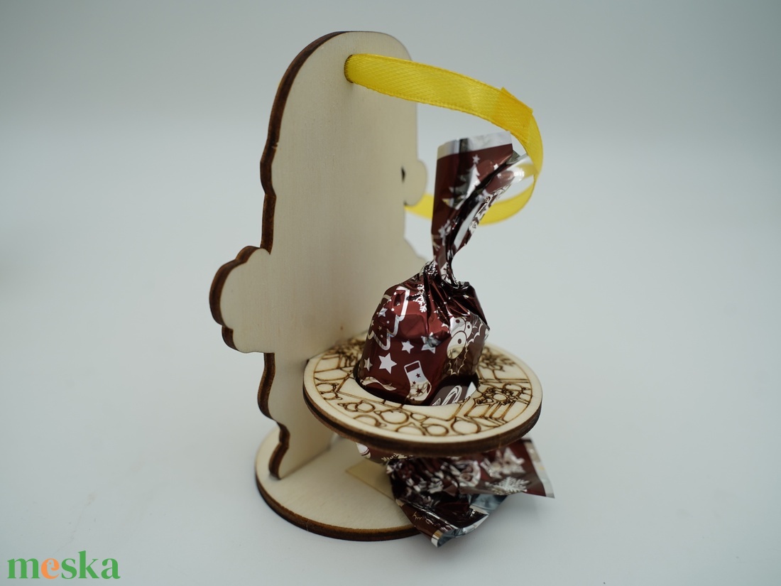 Fa talpas Mikulás ajándék dísz akár szaloncukorral együtt is  - karácsony - mikulás - mikulás ajándékok - Meska.hu