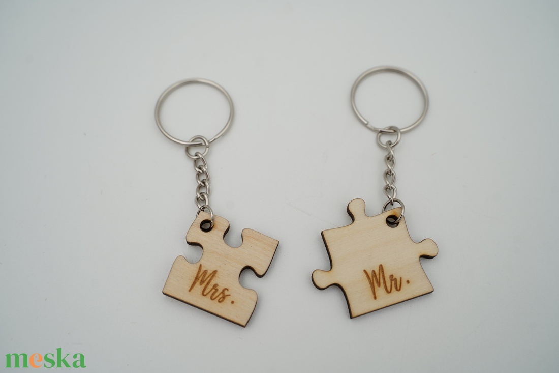 Puzzle,  páros fa kulcstartó  - táska & tok - kulcstartó & táskadísz - kulcstartó - Meska.hu