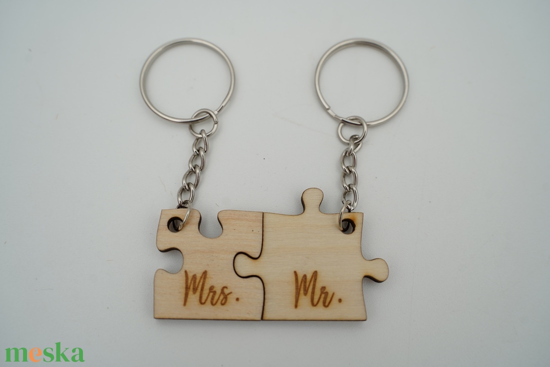 Puzzle,  páros fa kulcstartó  - táska & tok - kulcstartó & táskadísz - kulcstartó - Meska.hu