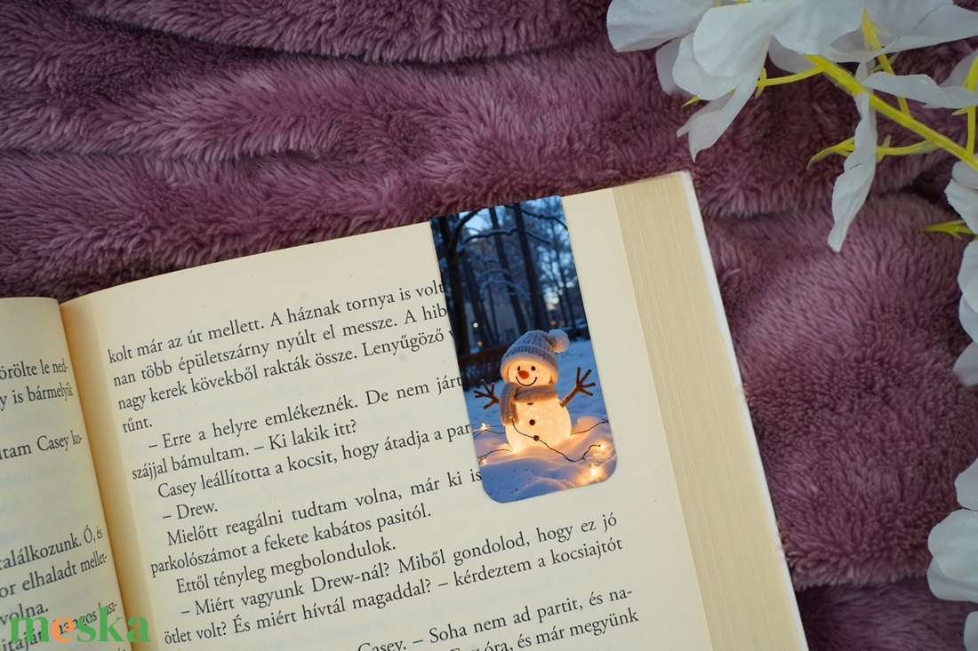 Karácsonyi mágneses könyvjelző - könyv & zene - könyvjelző - Meska.hu