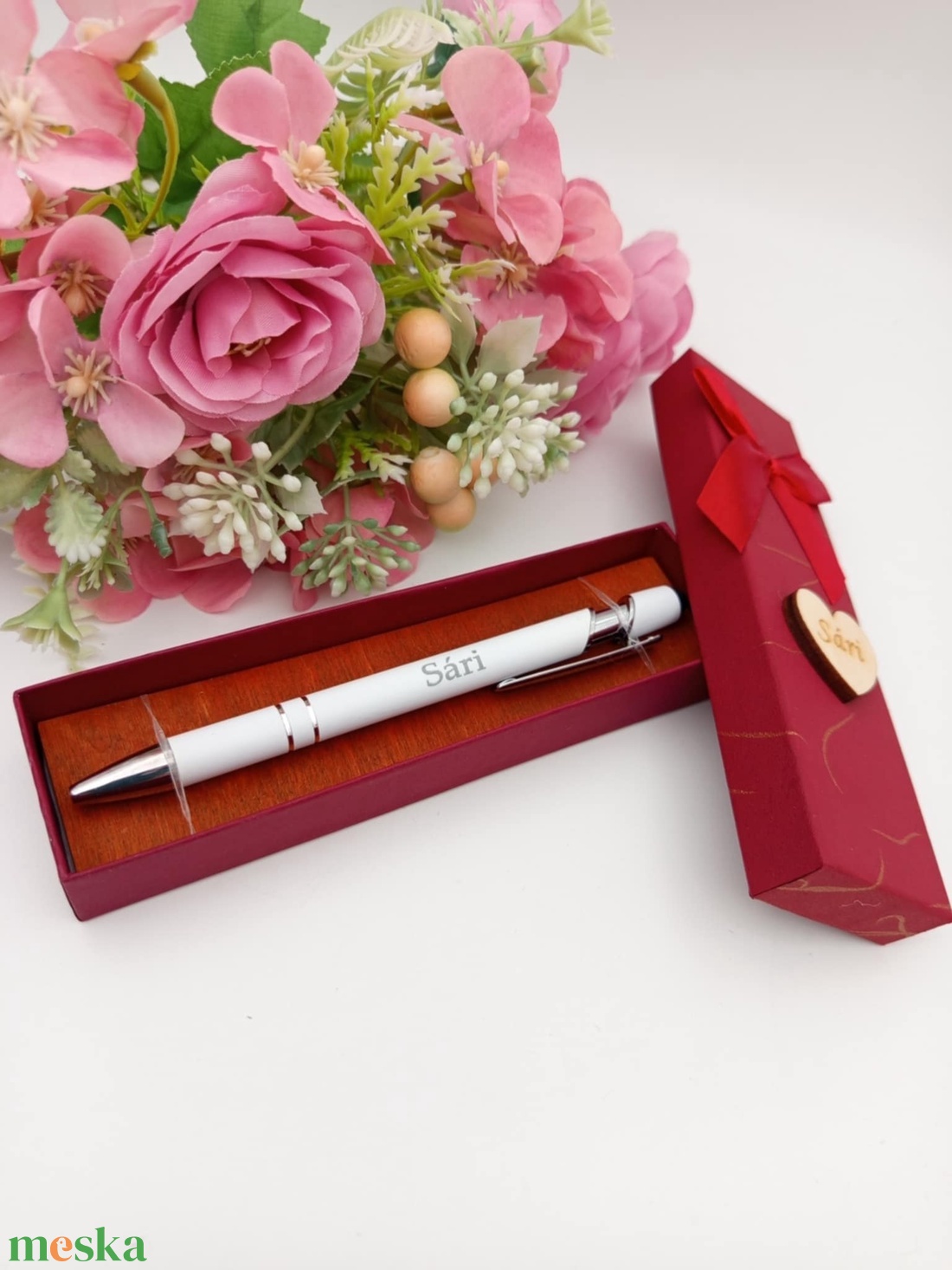 Névre garvírozott toll, díszdobozban is - otthon & életmód - papír, írószer - ceruza & toll - Meska.hu