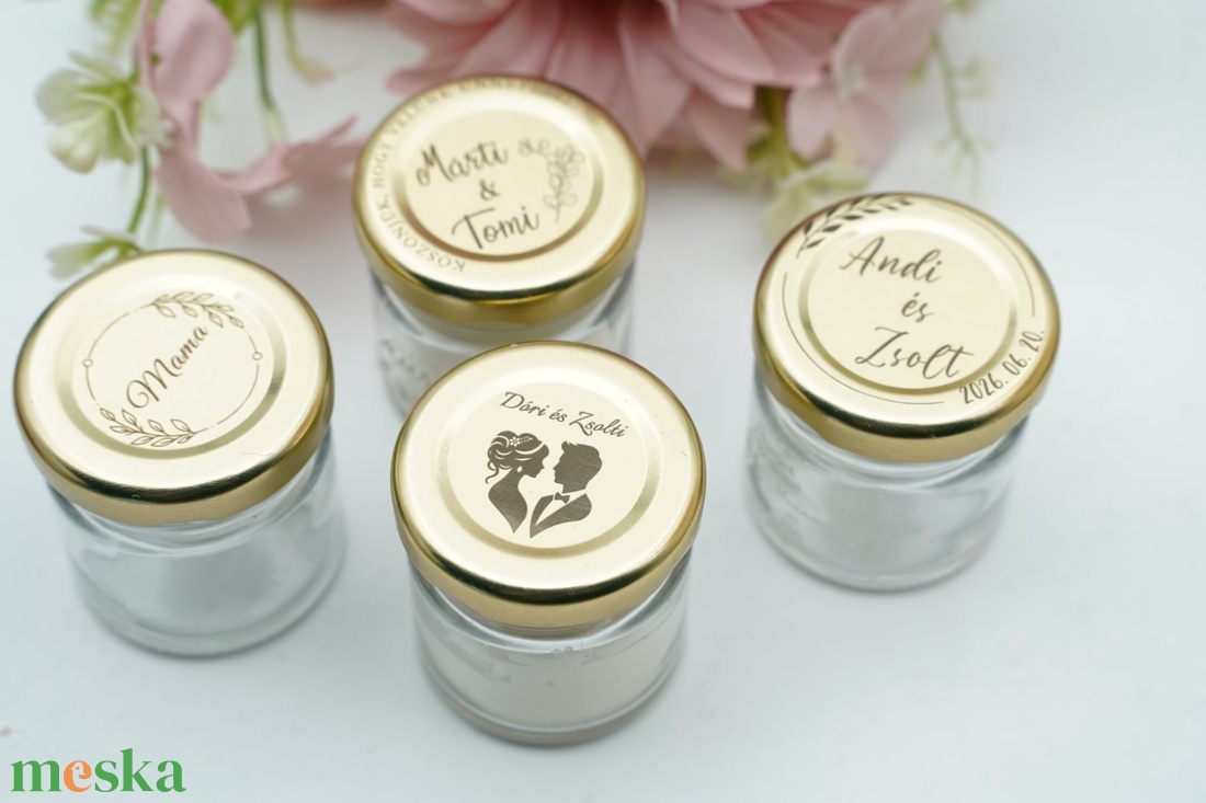 Gravírozott kis üveg + tető - kellékek & szerszámok - díszíthető tárgyak - üveg - Meska.hu