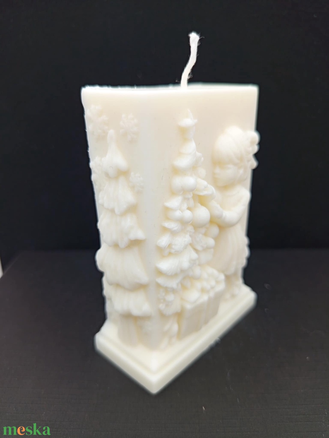 Gyertya 1. - karácsony - karácsonyi lakásdekoráció - karácsonyi illatgyertya, mécses - Meska.hu