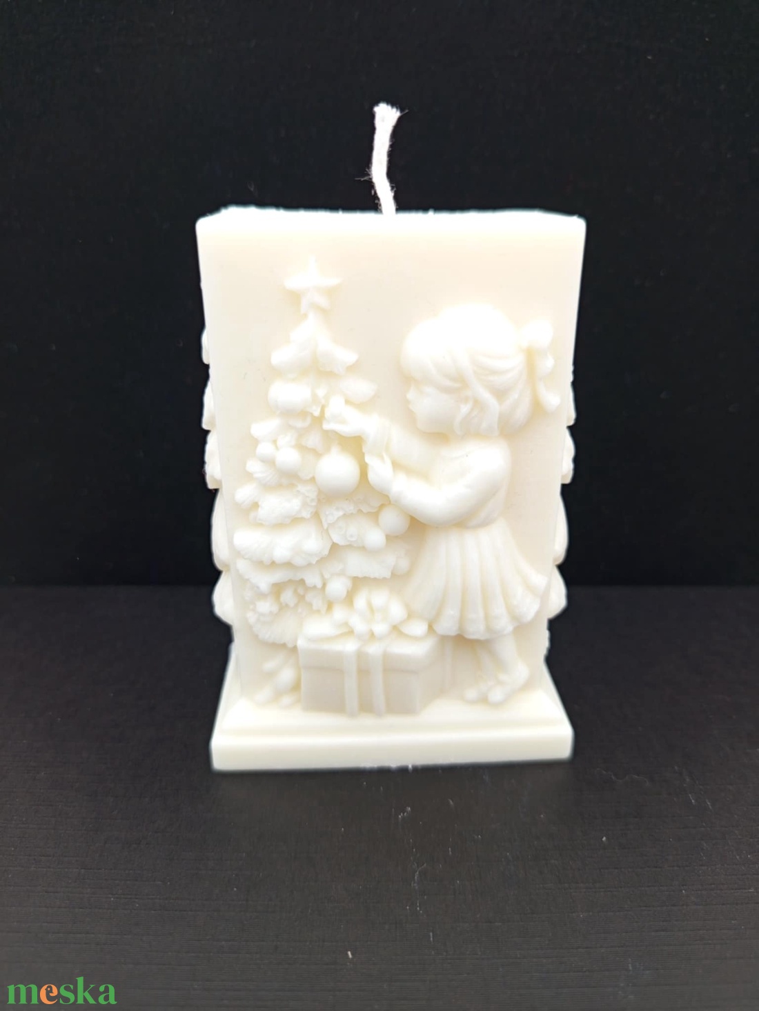 Gyertya 1. - karácsony - karácsonyi lakásdekoráció - karácsonyi illatgyertya, mécses - Meska.hu