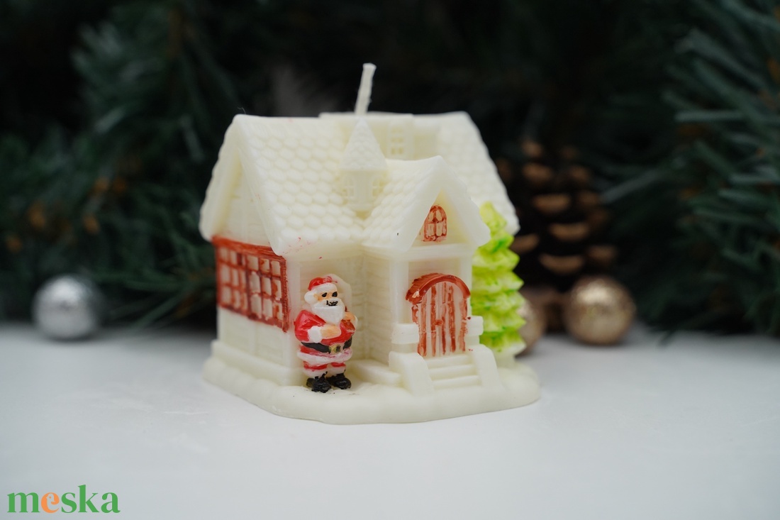 Mesebeli házikó illatgyertya - karácsony - karácsonyi lakásdekoráció - karácsonyi illatgyertya, mécses - Meska.hu