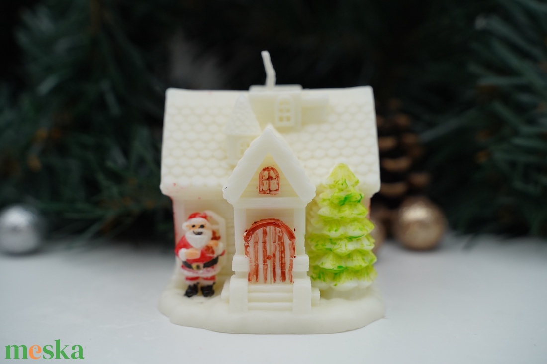 Mesebeli házikó illatgyertya - karácsony - karácsonyi lakásdekoráció - karácsonyi illatgyertya, mécses - Meska.hu