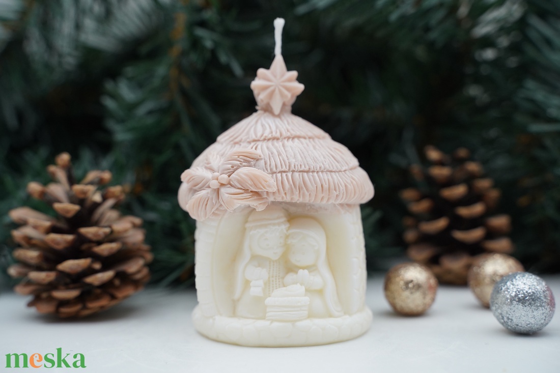 Szent harmónia illatyertya - karácsony - karácsonyi lakásdekoráció - karácsonyi illatgyertya, mécses - Meska.hu