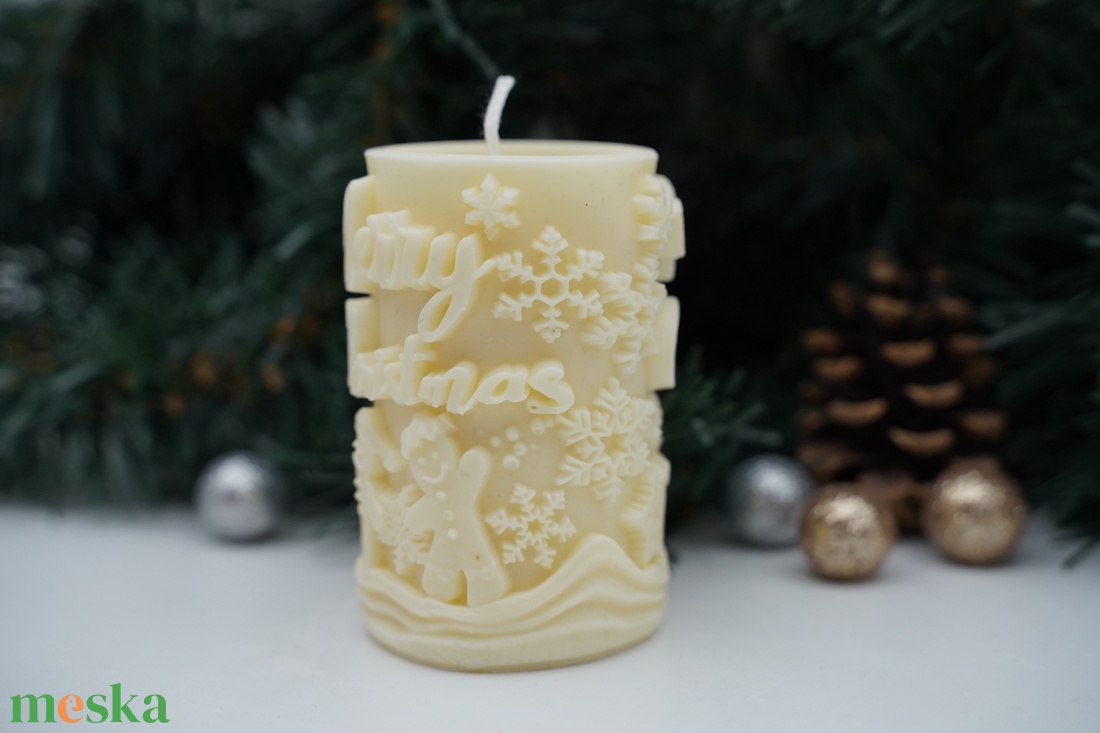 Téli csoda illatos hengergyertyák - karácsony - karácsonyi lakásdekoráció - karácsonyi illatgyertya, mécses - Meska.hu