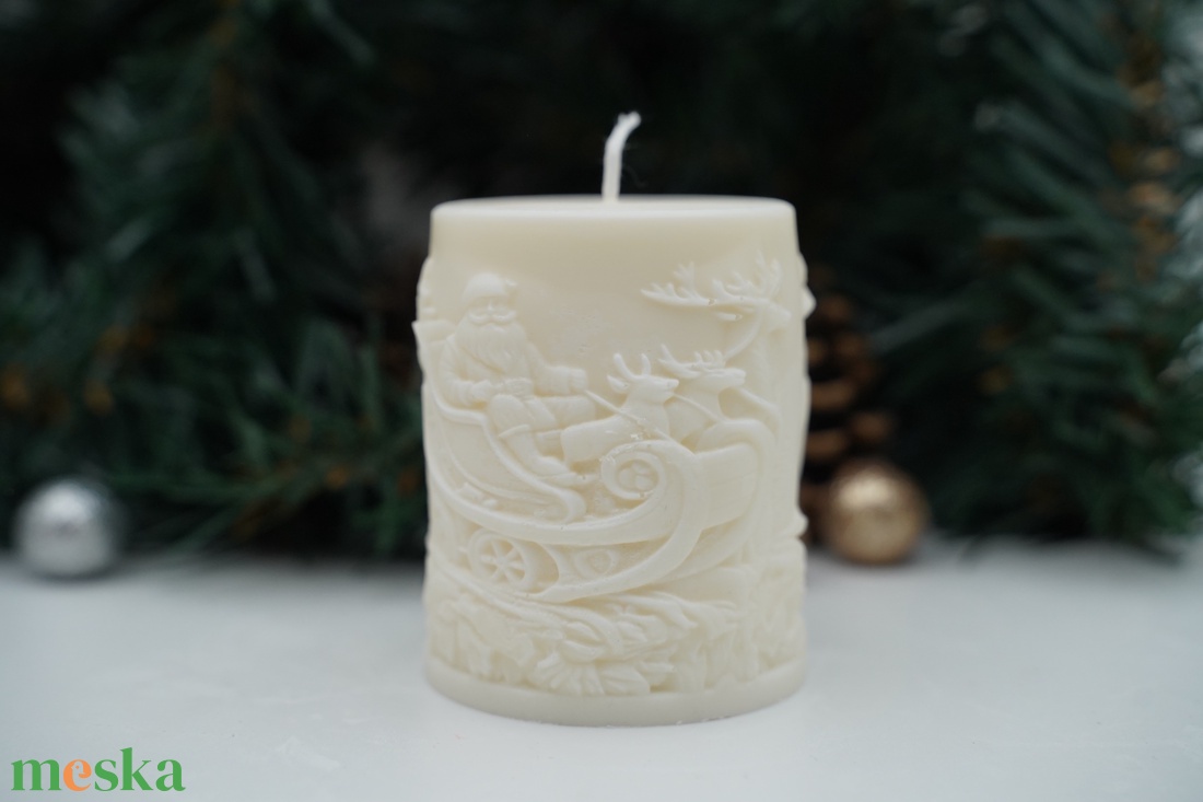 Téli csoda illatos hengergyertyák - karácsony - karácsonyi lakásdekoráció - karácsonyi illatgyertya, mécses - Meska.hu