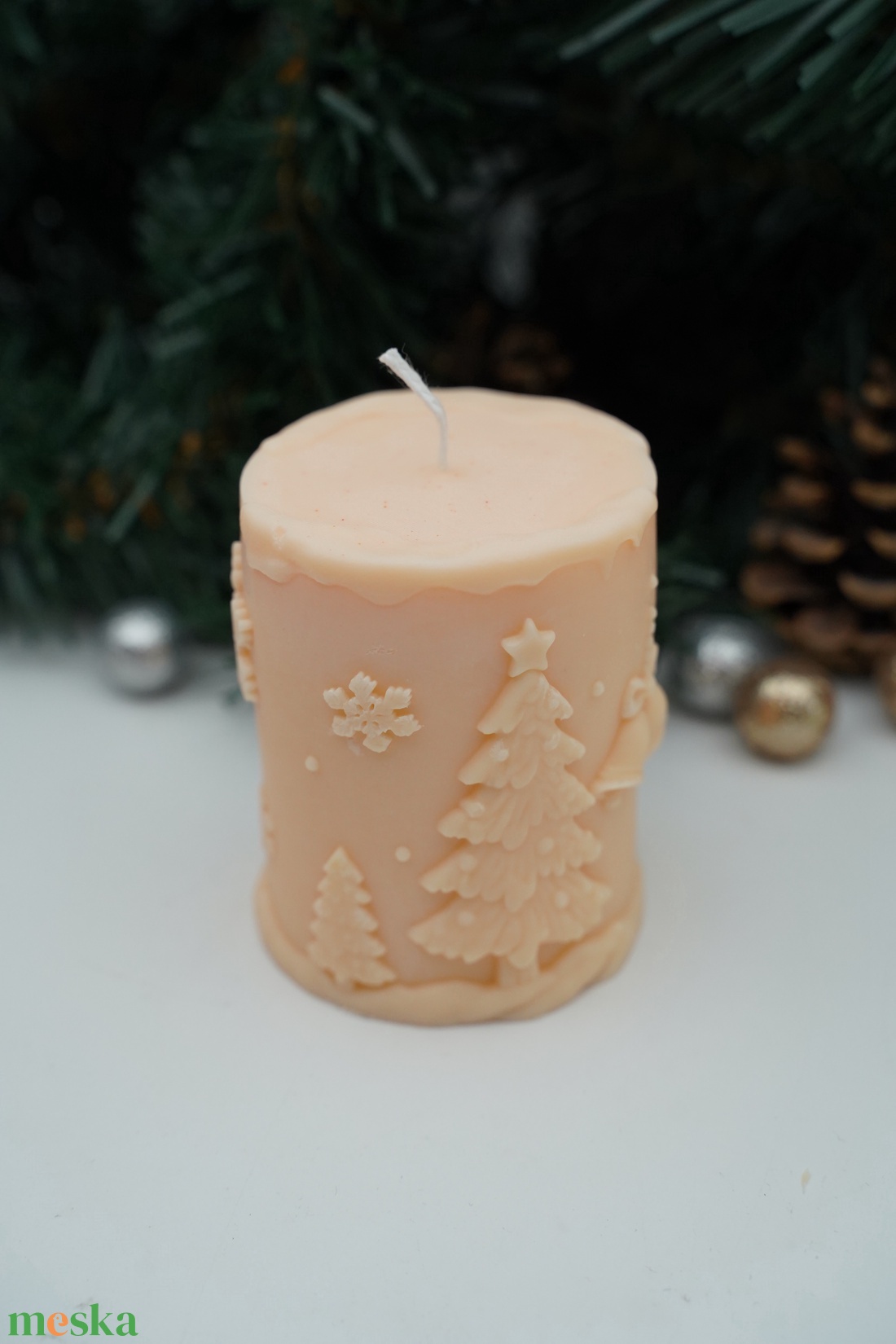 Téli csoda illatos hengergyertyák - karácsony - karácsonyi lakásdekoráció - karácsonyi illatgyertya, mécses - Meska.hu