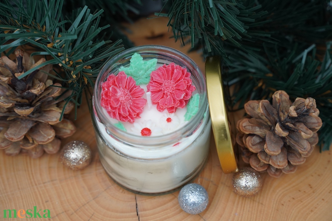 Üvegbe zárt Karácsony - illatgyertya, dekorgyertya - kellékek & szerszámok - díszíthető tárgyak - üveg - Meska.hu