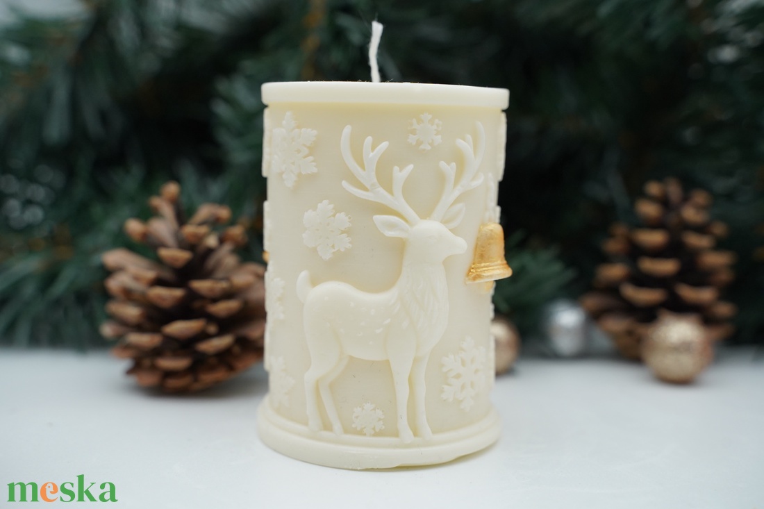 Téli csodavilág illatgyertya, dekorgyertya, hengeres - karácsony - karácsonyi lakásdekoráció - karácsonyi illatgyertya, mécses - Meska.hu