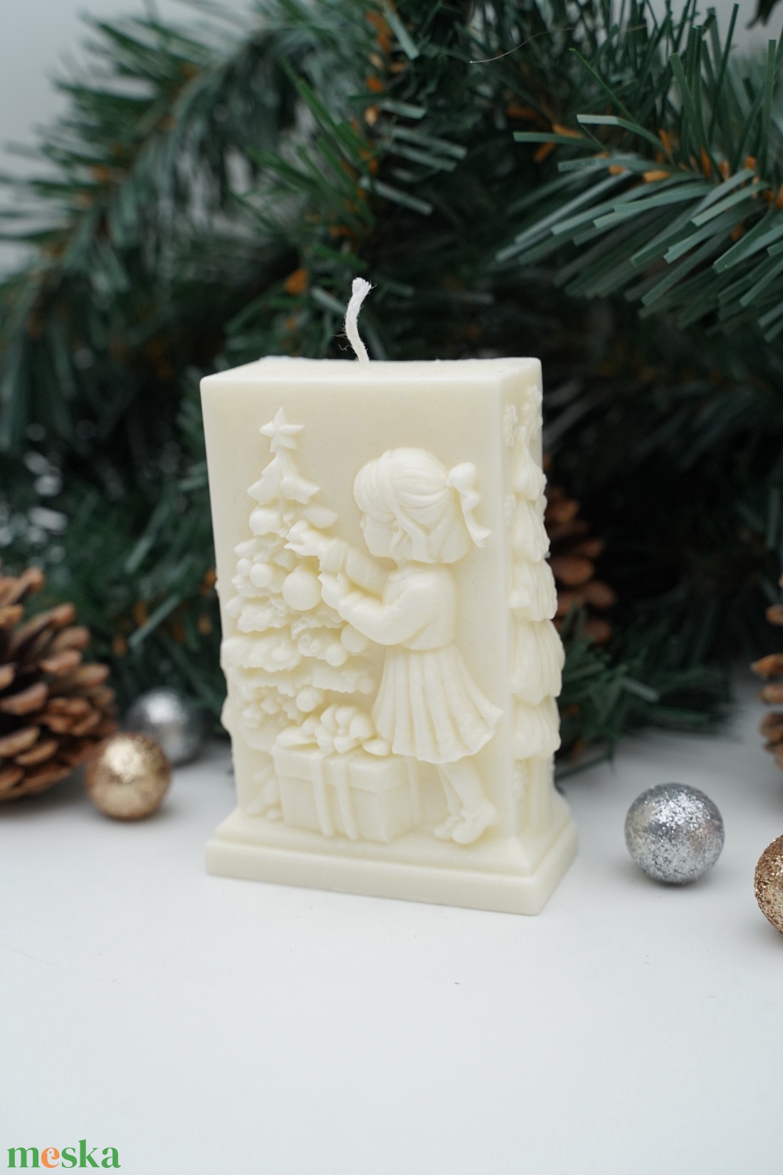 Ünnepi pillanat illatgyertya, dekorgyertya - karácsony - karácsonyi lakásdekoráció - karácsonyi illatgyertya, mécses - Meska.hu
