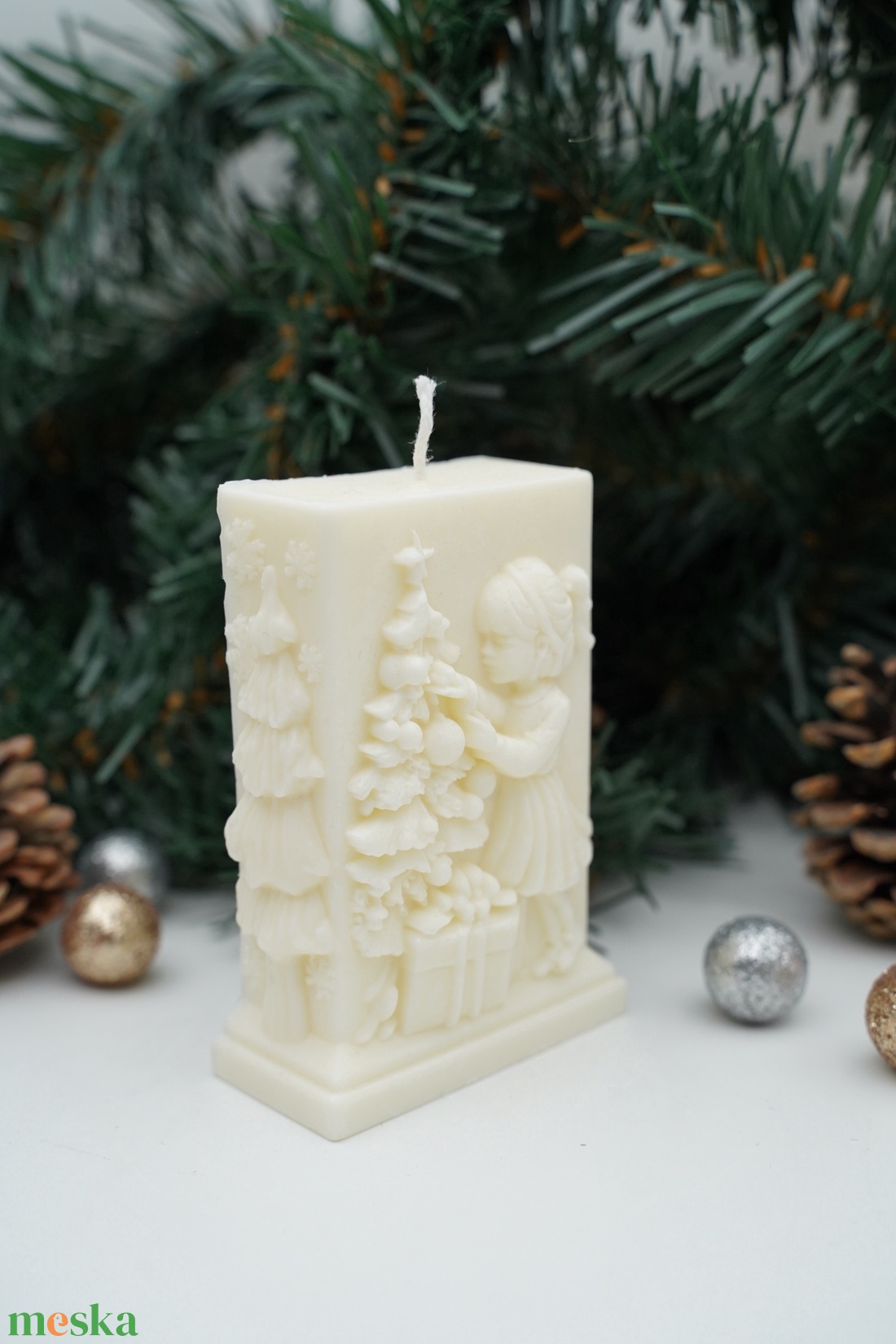 Ünnepi pillanat illatgyertya, dekorgyertya - karácsony - karácsonyi lakásdekoráció - karácsonyi illatgyertya, mécses - Meska.hu