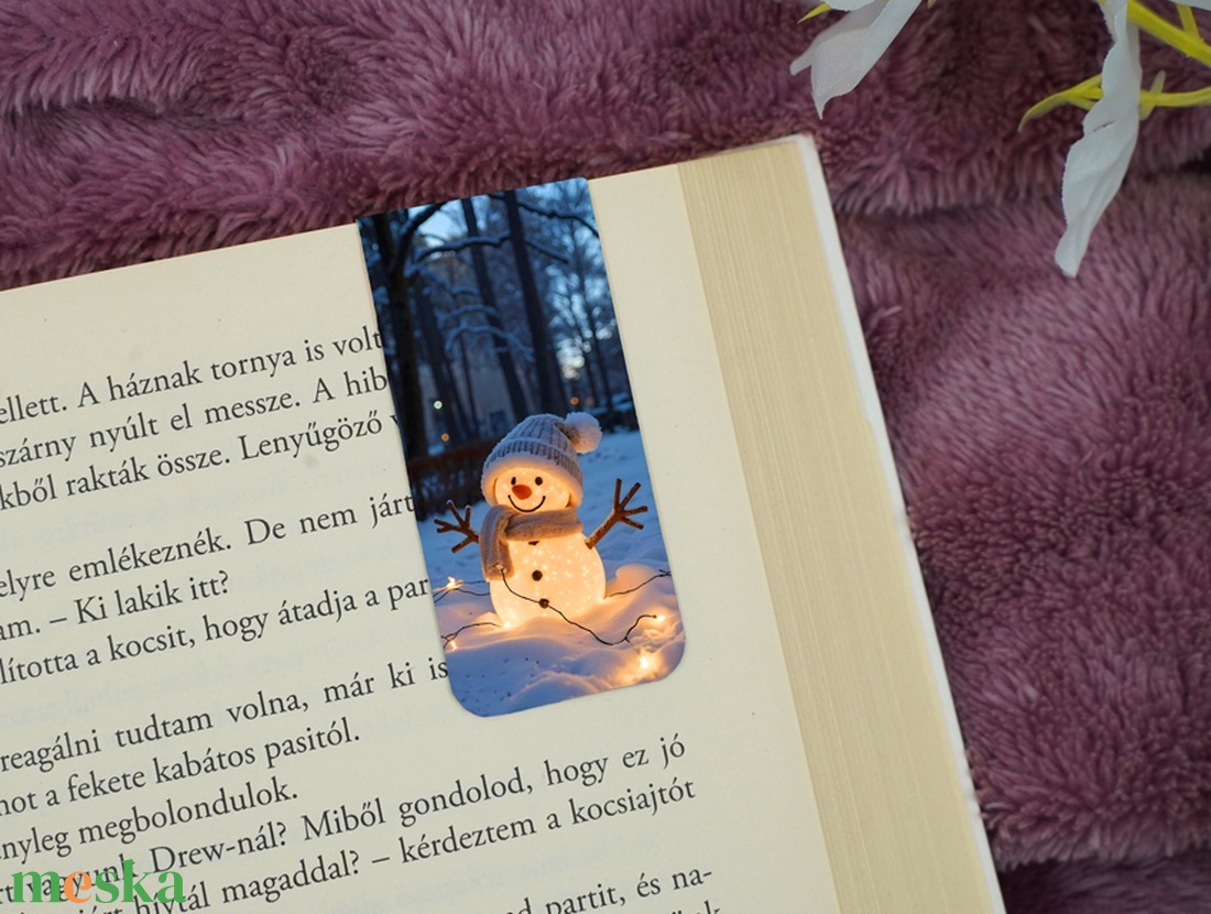 Karácsonyi mágneses könyvjelzők - könyv & zene - könyvjelző - Meska.hu
