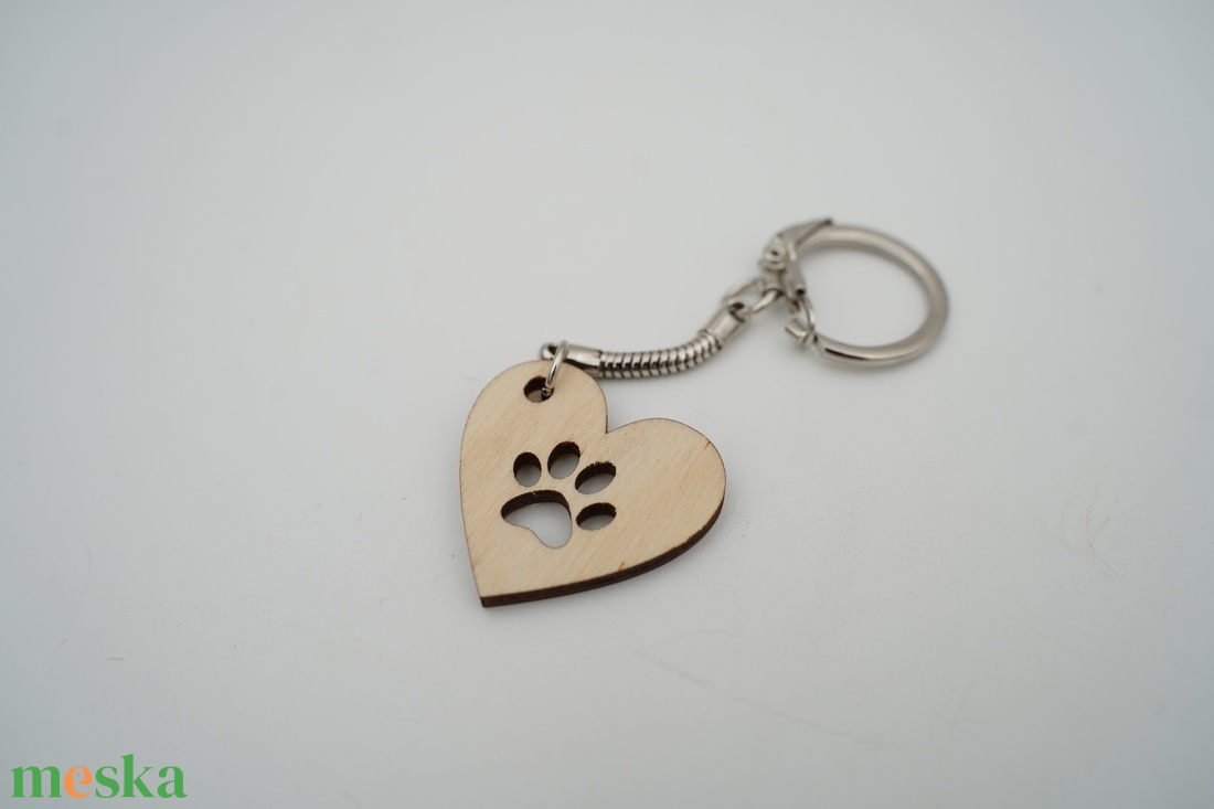 Állatos fa kulcstartó lánccal többféle mintával - táska & tok - kulcstartó & táskadísz - kulcstartó - Meska.hu