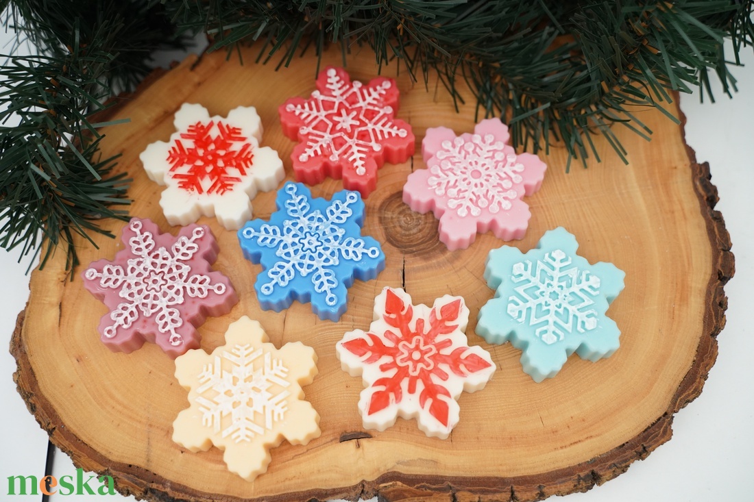 Hópihe festett illatgyertya - karácsony - karácsonyi lakásdekoráció - karácsonyi illatgyertya, mécses - Meska.hu