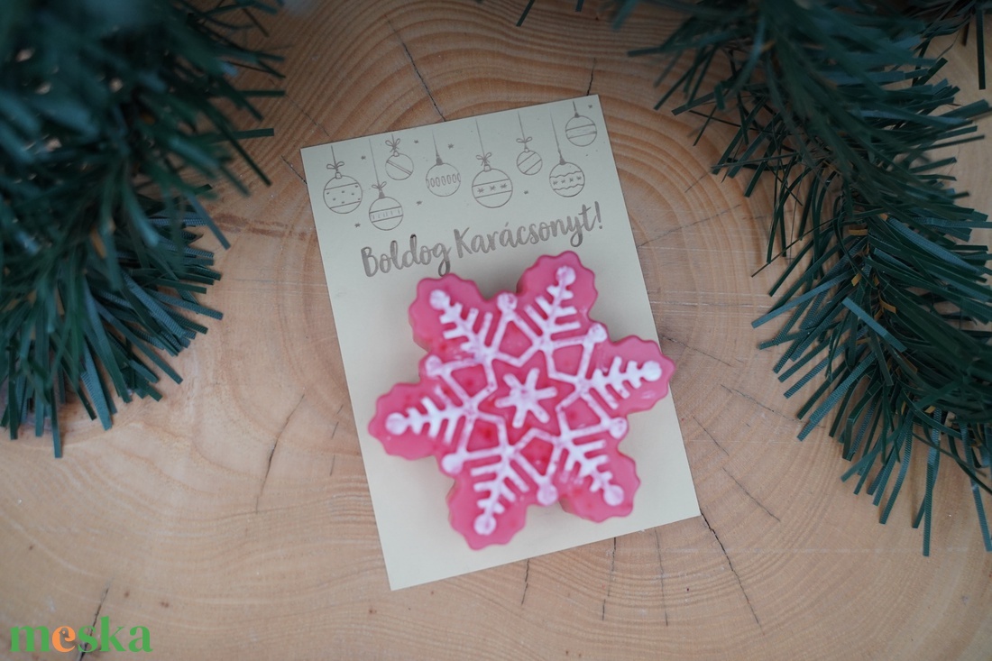 Hópihe festett illatgyertya - karácsony - karácsonyi lakásdekoráció - karácsonyi illatgyertya, mécses - Meska.hu