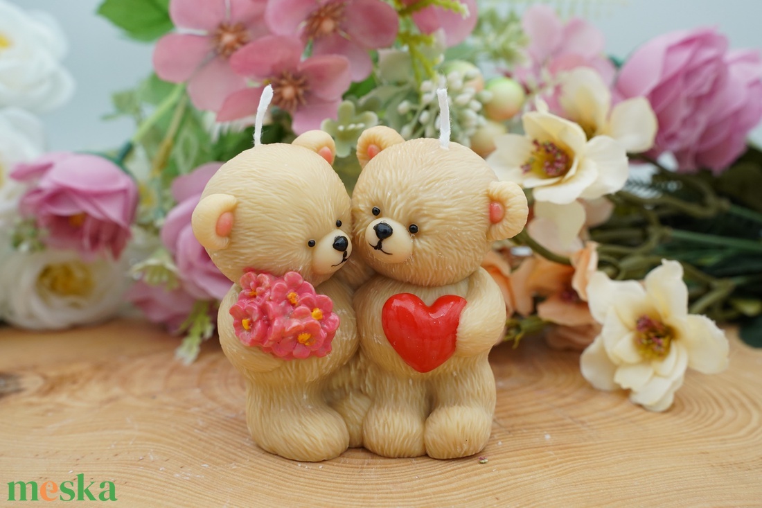 Romantikus figurás illatgyertyák � maci, cica, nyuszi - otthon & életmód - gyertya, illat, aroma - gyertya - Meska.hu